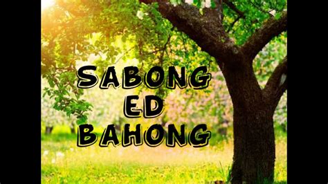 sabong ed bahong lyrics and chords|SABONG ED BAHONG .